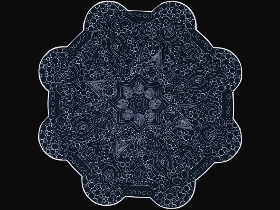 Tappeto dai disegni stampati Mirage di Besana Moquette