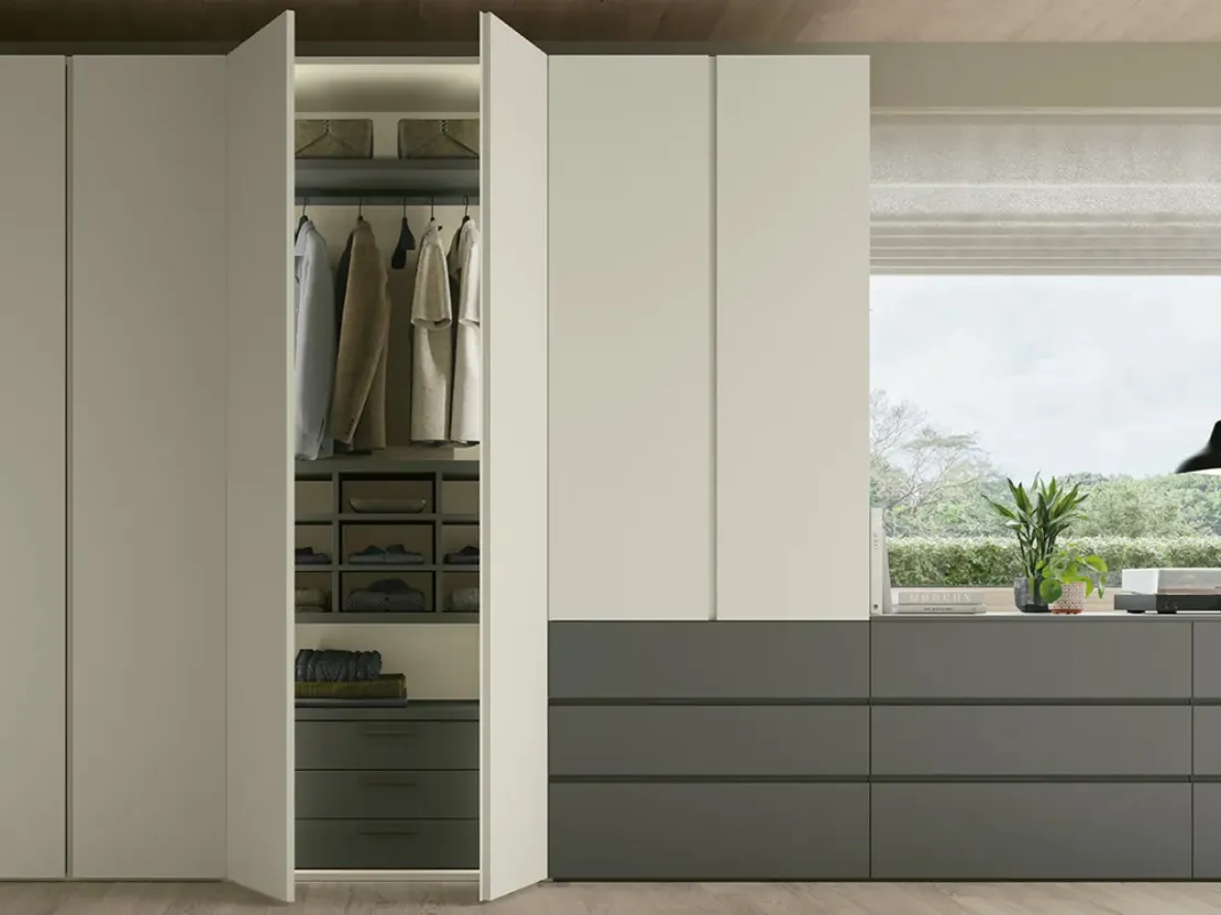 Armadio con ante battenti Gola di Dielle Modus