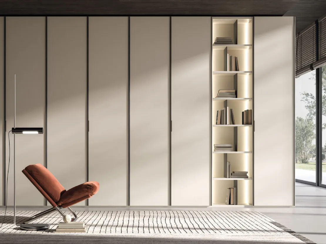 Armadio battente Kyoto Bianco di Tagliabue Mobili