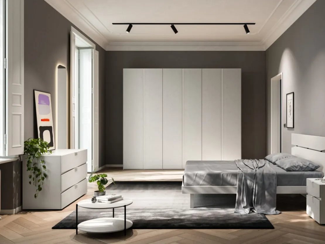 Letto con testiera Contra Night 02 di Orme