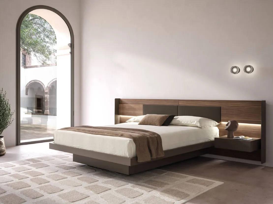 Letto Matisse con contenitore box stretto di Tagliabue Mobili