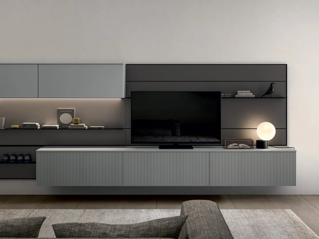 Parete Attrezzata Living Time 01 di Arredo3