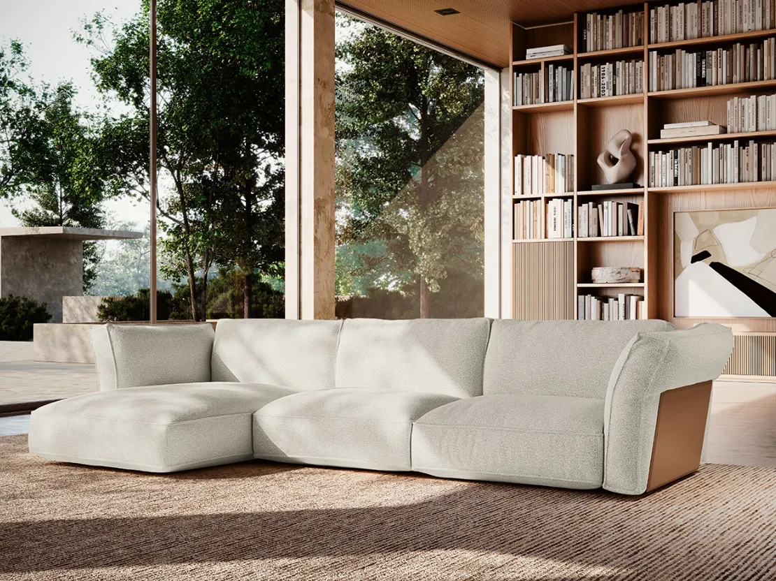 Divano con penisola Cocoon di Felis