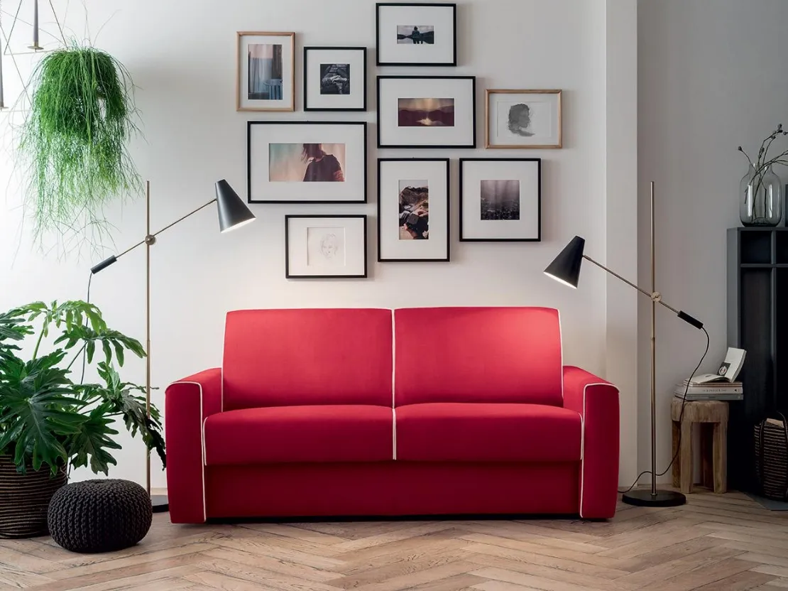 Divano Letto matrimoniale in tessuto Dakota di Felis