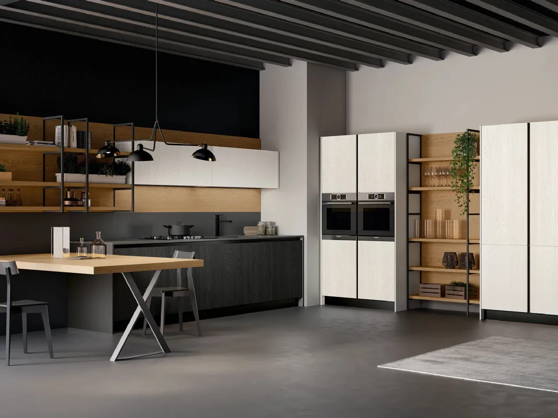Cucina Moderna Asia 02 lineare Arredo3