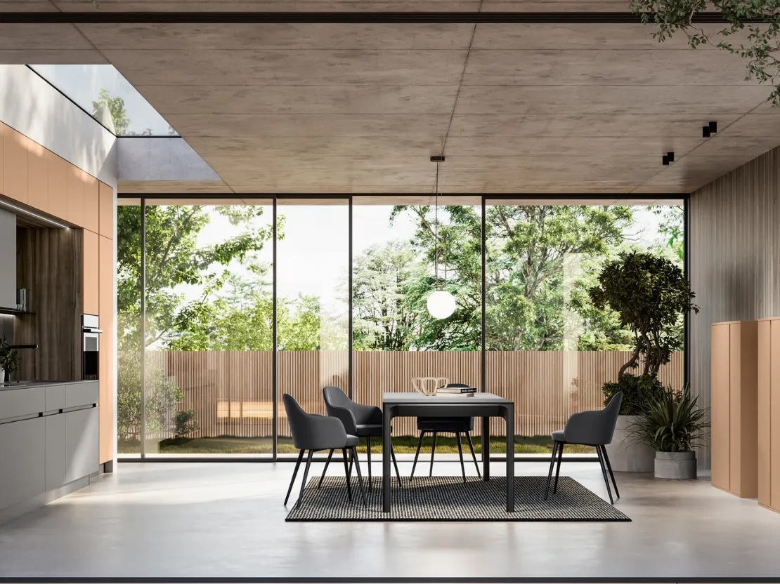 Cucina Moderna lineare in laccato Cloe di Arredo3