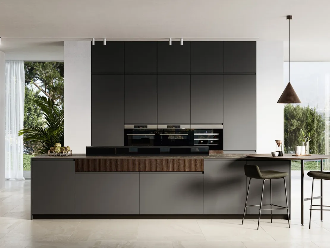 Cucina Moderna in Pet opaco Wega di Arredo3